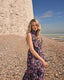 Cadogan Silk Sleeveless Tie Neck Blouse
