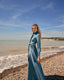Maria Open Neck Silk Gown
