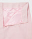 A Line Skirt Blush Pink Check | Really wild clothing | Skirt | Detail on CB zip and pink lining