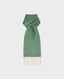 Herringbone Cashmere Scarf, Green | Really Wild Clothing | Flat Lay