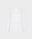 Cotton Long Sleeve Pintuck Shirt, White | Really Wild Clothing | Flat Shot