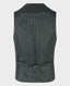 Collarless Waistcoat in Ivy Navy | Really Wild Clothing | Waistcoat | Back image Viscose back