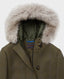 Hooded Coat Loden Blue | Really wild clothing  | Coats | Detail on the hood