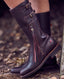 Heritage Calf Length Leather Boots, Brown | Really Wild Clothing  | Footwear | Lifestyle image 