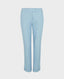 Linen Blend Turn Up Trousers in Blue Bell | Really Wild Clothing | Trousers | Front image