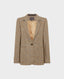 Carlton Longline Tweed Jacket, Blue Tan | Jackets | Really Wild | Flat Shot