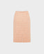 Tweed Pencil Skirt in Orange Ivory | Really Wild | Back