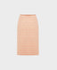 Tweed Pencil Skirt in Orange Ivory | Really Wild | Front