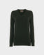 Classic V-Neck Jumper in Forest Green | Really Wild Clothing | Front Image