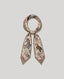 silk scarf with zebra and leopard design on a floral background