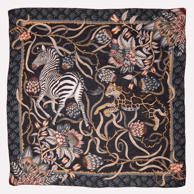 Protea Plains Silk Scarf