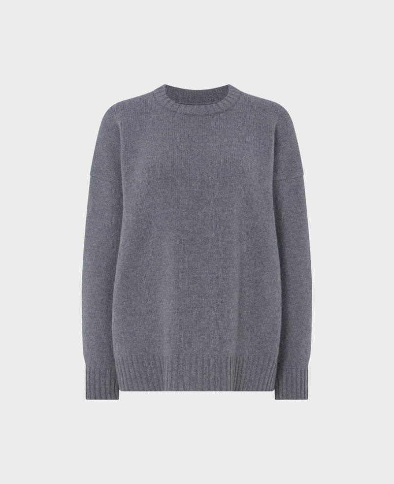 Relaxed Cashmere Mix Crew Neck Jumper