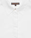 Cotton Puff Sleeve Shirt White | Really Wild Clothing | Shirts | Detail on the collar