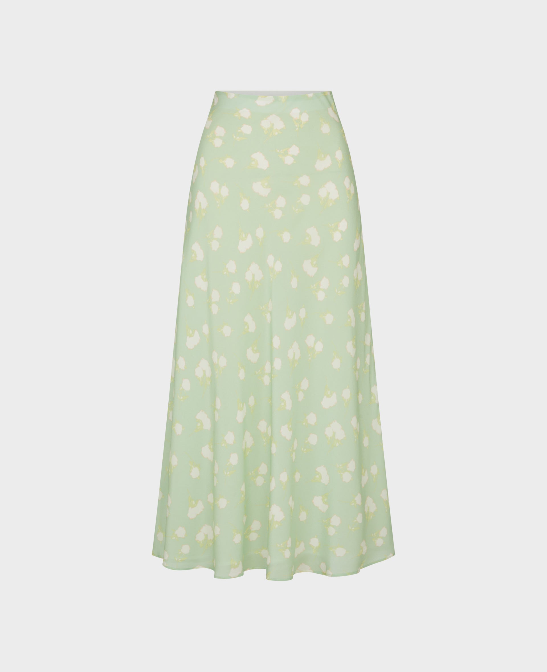 Hutton Floral Print Silk Midi Slip Skirt