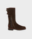 Heritage Calf Length Suede Boots