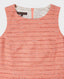 Shift Dress in Coral Silver | Really Wild Clothing | Dress | Detail on collar