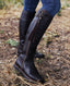 Spanish Boots in Brown Leather | Really Wild Clothing | Footwear | Lifestyle image wearing blue jeans