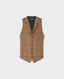 Fitted Waistcoat in Moss Red | Really Wild Clothing | Waistcoat | Front Image