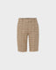 Tweed Shorts with Patch Pockets in Olive Line Rose | Really Wild Clothing | Shorts | Front image