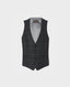 Collarless Waistcoat in Charcoal Blue | Really Wild Clothing | Waistcoat | Front image