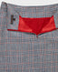 Wrap Skirt in Navy Red Check | Really Wild Clothing | Skirts | Detail on lining